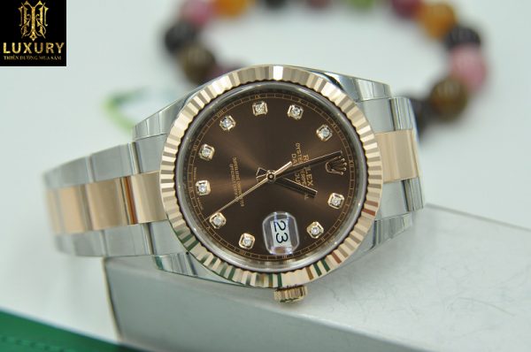 Đồng hồ Rolex 126331 Datejust II mặt Chocolate đính kim cương