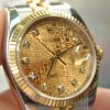 Đồng hồ Rolex Datejust 116233 demi vàng đúc 18k đính kim cương
