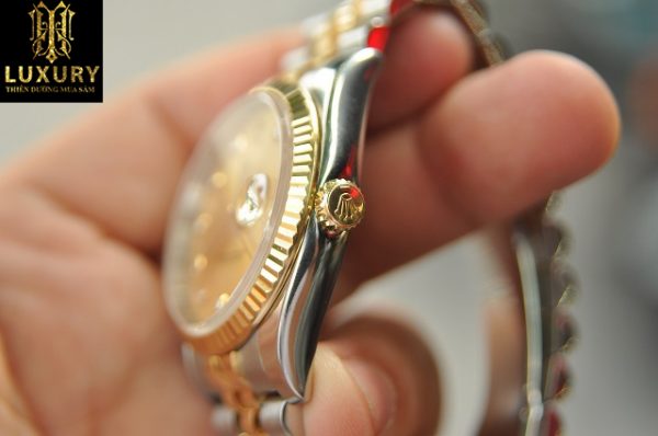 Đồng hồ Rolex Datejust 116233 vàng đúc 18k đính kim cương - HT Luxury