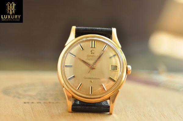 Đồng hồ Omega Constellation bát úp vàng hồng đúc 18k chính hãng