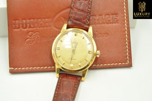 Đồng hồ Omega Seamaster cổ vàng đúc 18k cực hiếm nguyên zin 100%