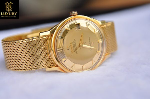 Đồng hồ Omega Constellation bát quái 18k nguyên khối cực đẹp