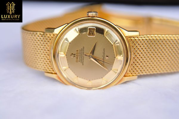 Đồng hồ Omega Constellation bát quái 18k nguyên khối cực đẹp