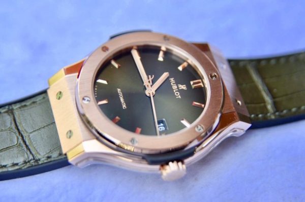 Đồng hồ Hublot Classic Fusion Green vàng 18k mới 100% size 42