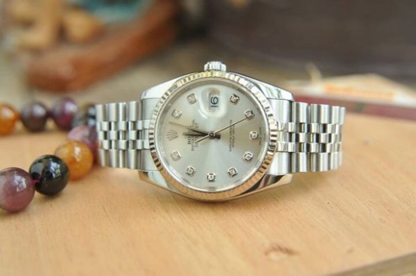 Đồng hồ Rolex 116234 Datejust Oyster Perpetual mặt trắng trơn