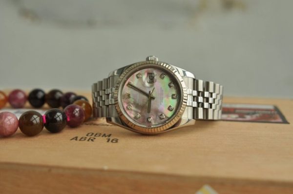 Đồng hồ Rolex 116234 Datejust Oyster Perpetual mặt khảm cọc kim cương