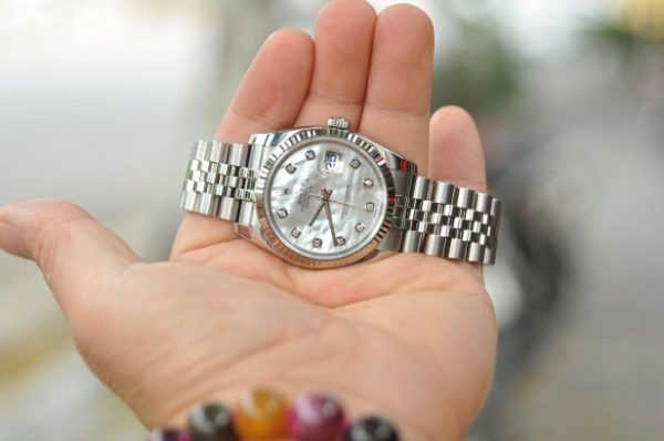 Đồng hồ Rolex 116234 Datejust Oyster Perpetual mặt khảm trai