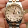 Đồng hồ Rolex Datejust 116231 mặt vi tính vàng hồng 18k vành kim cương