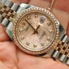 Đồng hồ Rolex Datejust 116231 mặt vi tính vàng hồng 18k vành kim cương