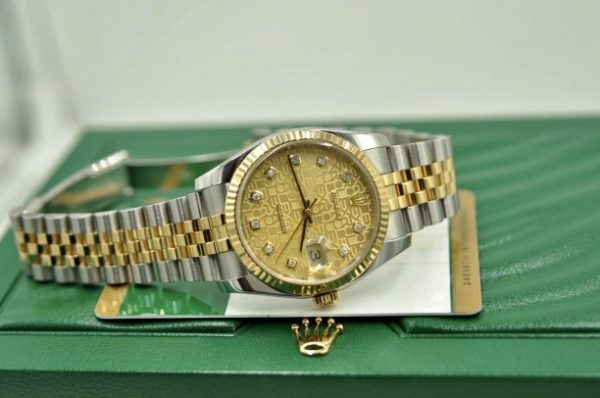 Đồng hồ Rolex Datejust 116233 mặt vi tính demi vàng 18k