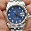 Đồng hồ Rolex Datejust 116234 mặt đá Sodallite xanh cọc kim cương