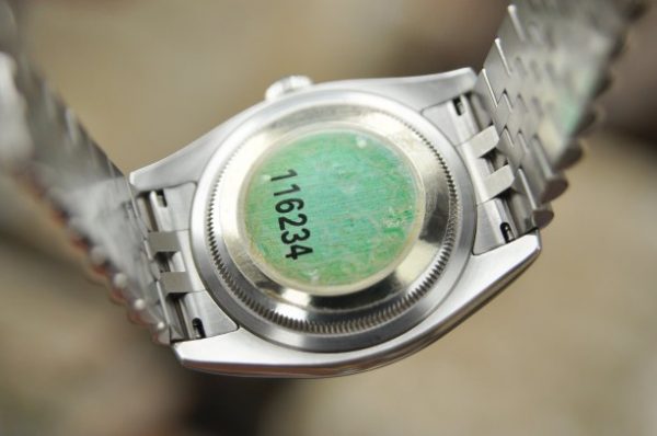 Đồng hồ Rolex Datejust 116234 mặt đá Sodallite xanh cọc kim cương